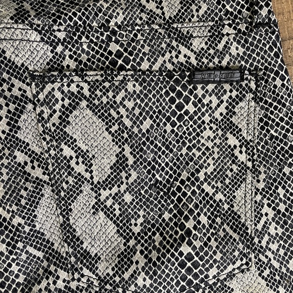 Hudson Skinny Pants Snakeskin Print Nico mid-rise - Picture 4 of 10